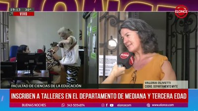 Facultad de Ciencias de la Educaci&oacute;n: Inscriben a talleres en el Departamento de Mediana Edad